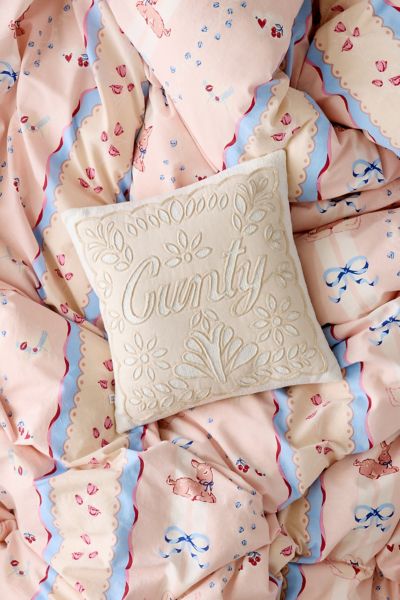 Cheeky Doily Throw Pillow