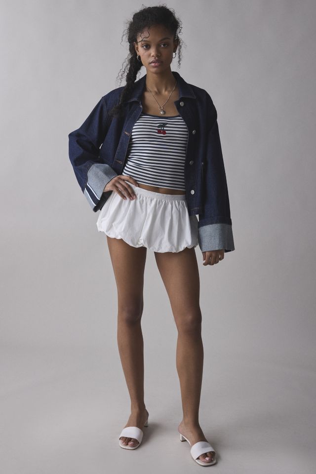 Cherry On Top Embroidered Graphic Striped Cami #2