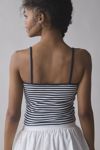 Cherry On Top Embroidered Graphic Striped Cami