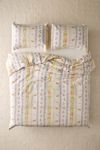 Molly Floral Striped Patterned Duvet Cover Set