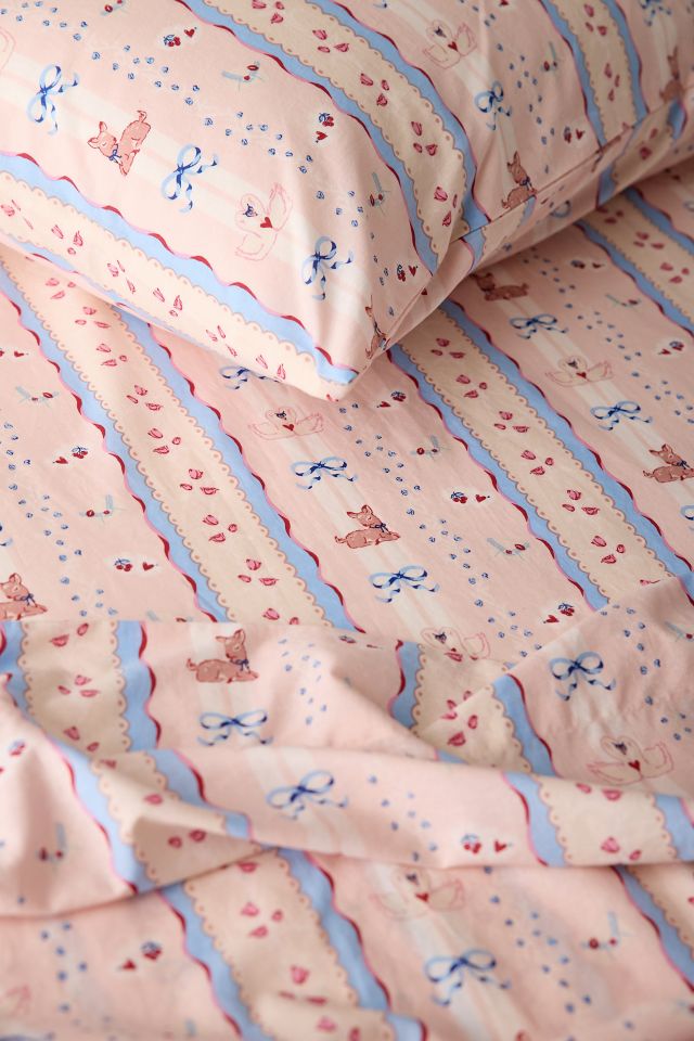 Molly Floral Stripe Patterned Core Sheet Set #1