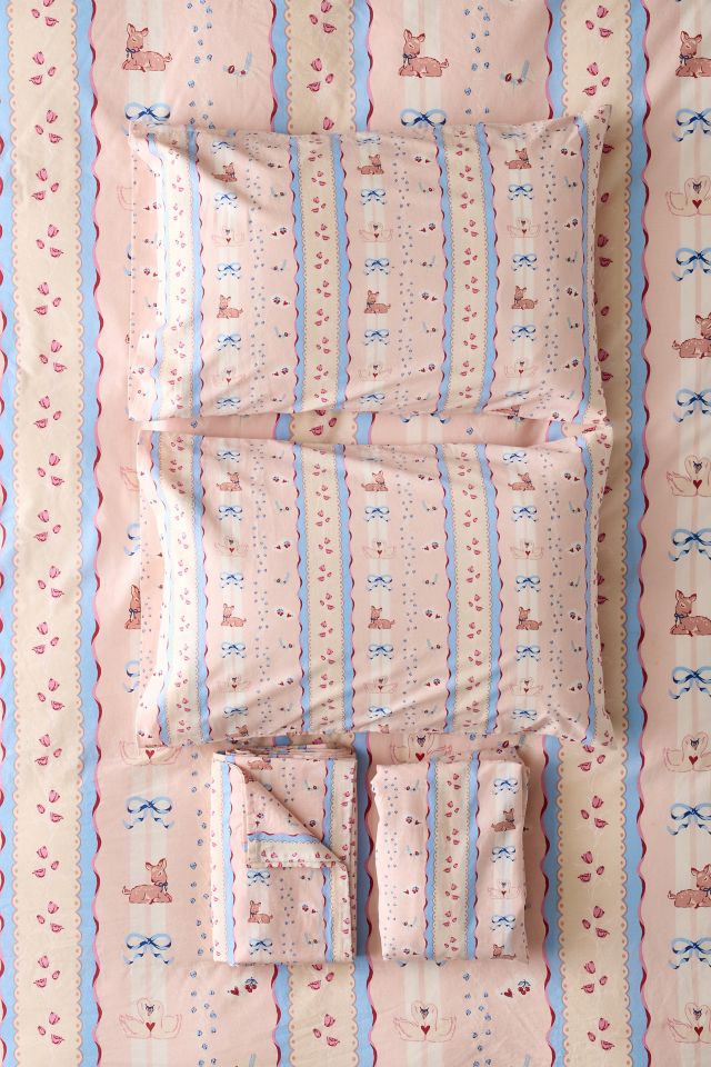 Molly Floral Stripe Patterned Core Sheet Set #2
