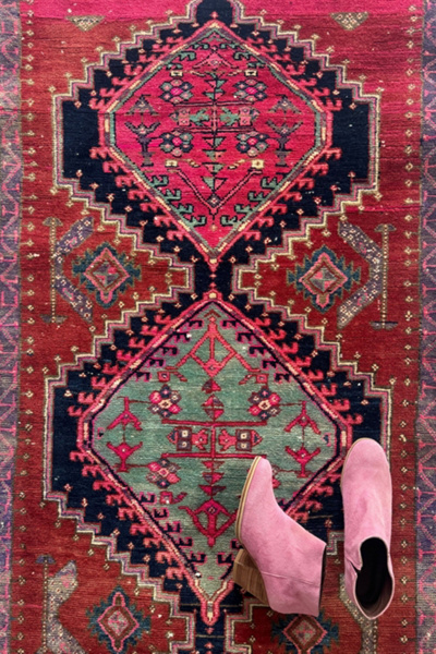 Canary Lane Vintage Runner Rug No. 1684