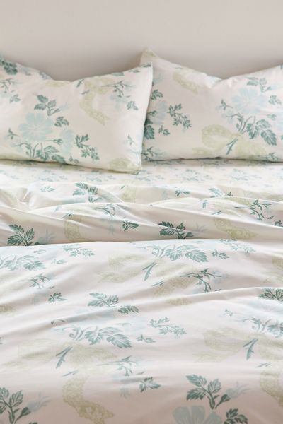 Juliette Floral Bow Toile Duvet Cover Set