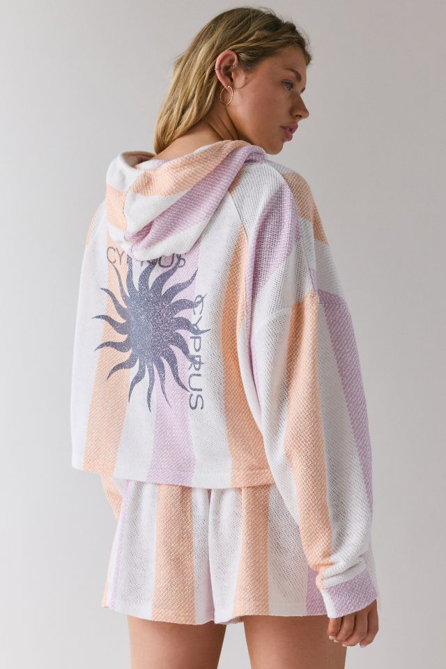 Out From Under High Tide Oversized Crop Hoodie Sweatshirt #1