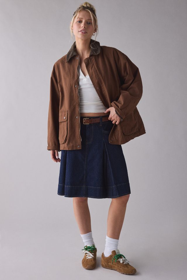 BDG Nina Flannel Lined Cotton Canvas Barn Jacket #2