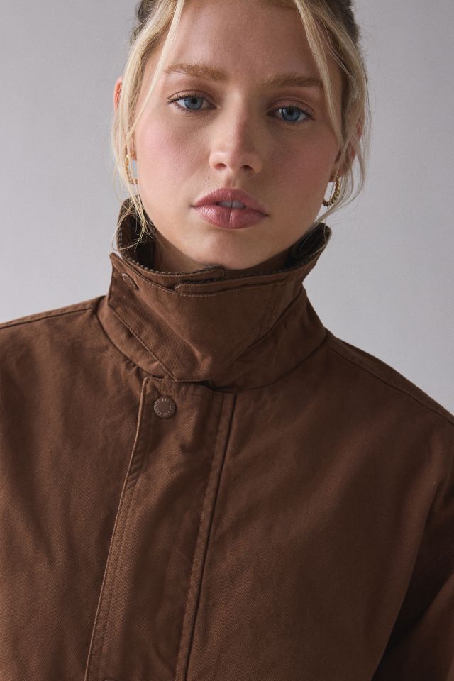 BDG Nina Flannel Lined Cotton Canvas Barn Jacket #3