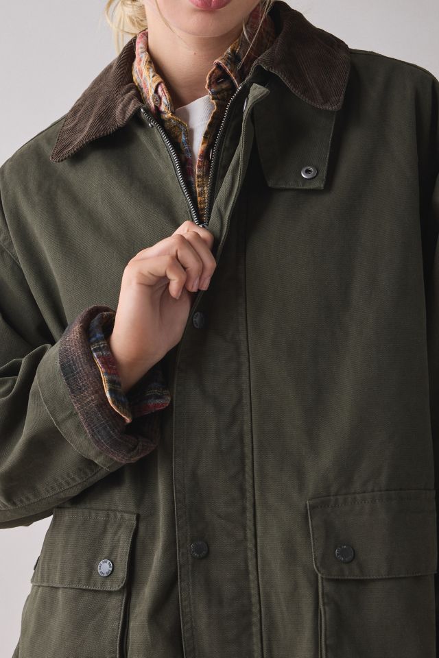 BDG Nina Flannel Lined Cotton Canvas Barn Jacket #1