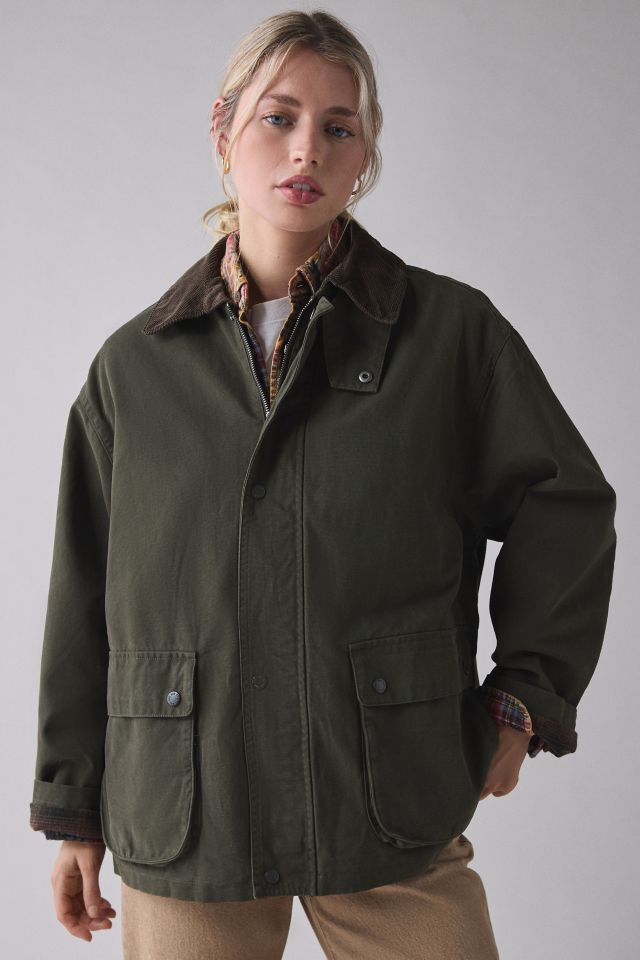 BDG Nina Flannel Lined Cotton Canvas Barn Jacket #3