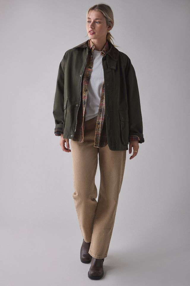 BDG Nina Flannel Lined Cotton Canvas Barn Jacket #4