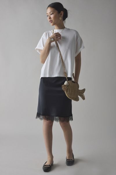 ounce tulip satin skirt