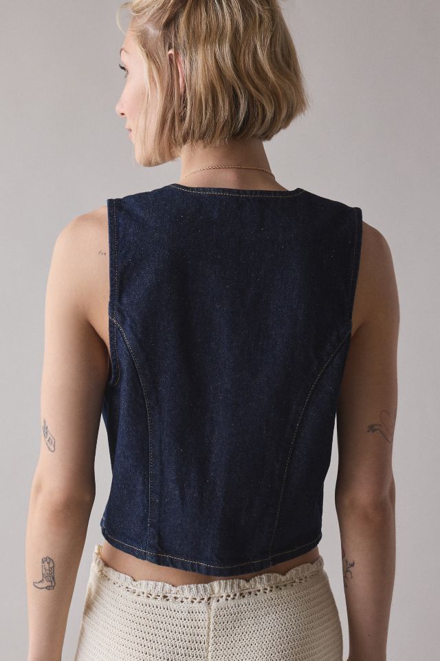 BDG Michelle V-Neck Denim Vest Top #3