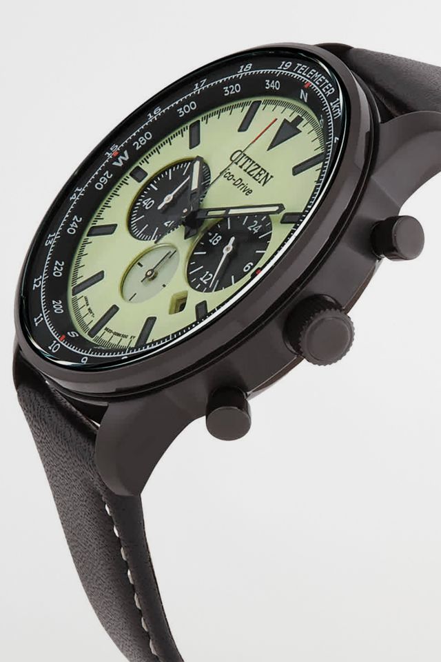 Citizen Eco-Drive Chronograph Green Dial Watch #1
