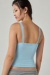 Out From Under Lace Trim Soft Touch Cropped Cami
