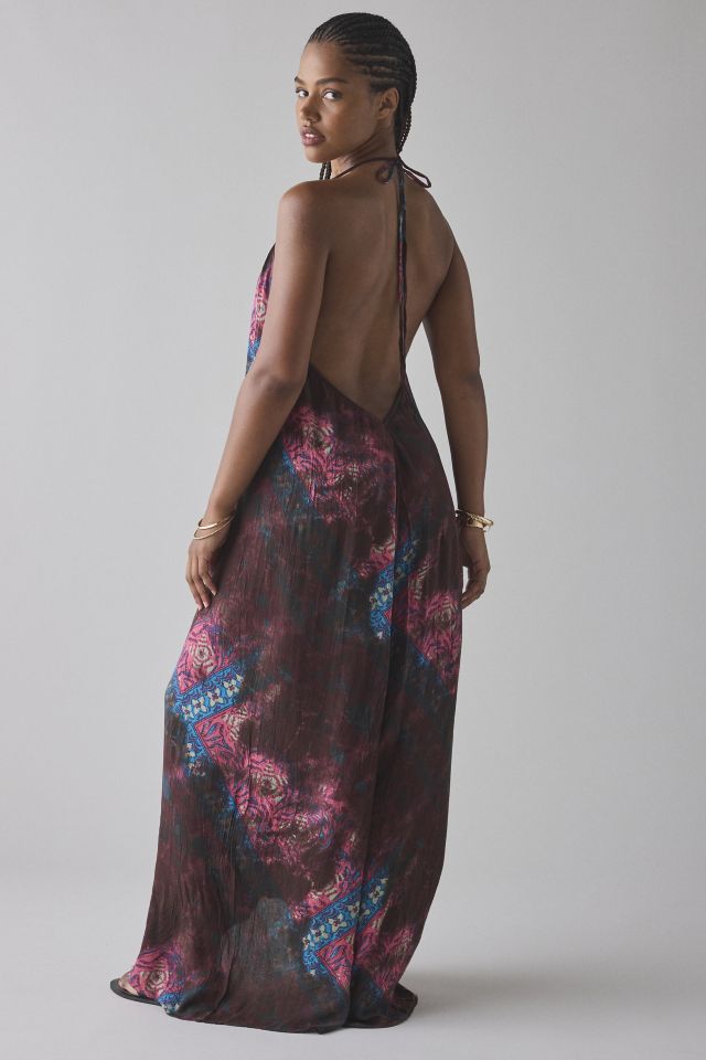 Out From Under Seas The Day Backless Halter Gauze Jumpsuit #3