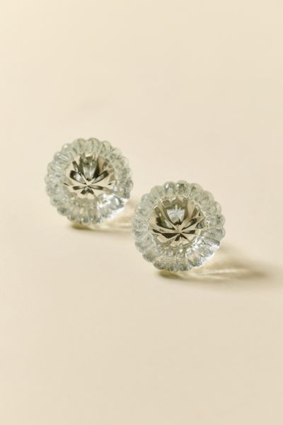 Urban Outfitters Luna Clear Glass Knob - Set Of 2 In Clear At  In Clear
