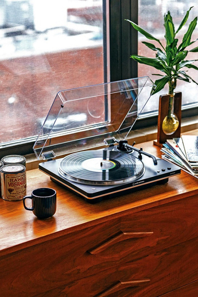 Audio-technica At-lp70xbt Fully-automatic Bluetooth Turntable In Black/silver At Urban Outfitters In Multi