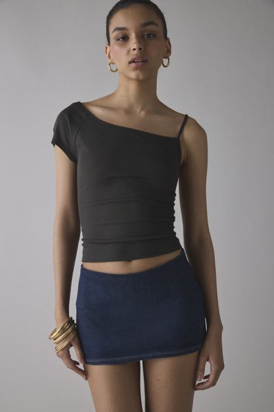 Silence + Noise Jupe-short Piper en denim