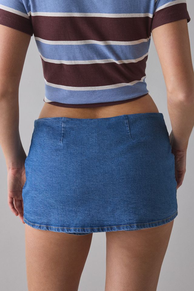 Silence + Noise Piper Denim Micro Skort #1