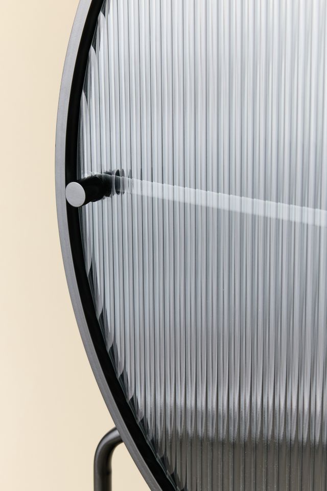Lucie Reeded Glass Door Storage Cabinet #2