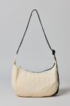 BAGGU Embroidered Shell Medium Nylon Crescent Bag