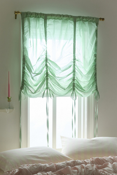 Solid Balloon Bow Window Valance Panel
