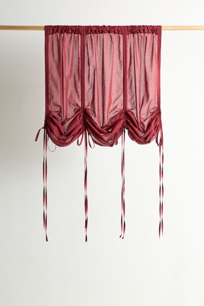 Solid Balloon Bow Window Valance Panel