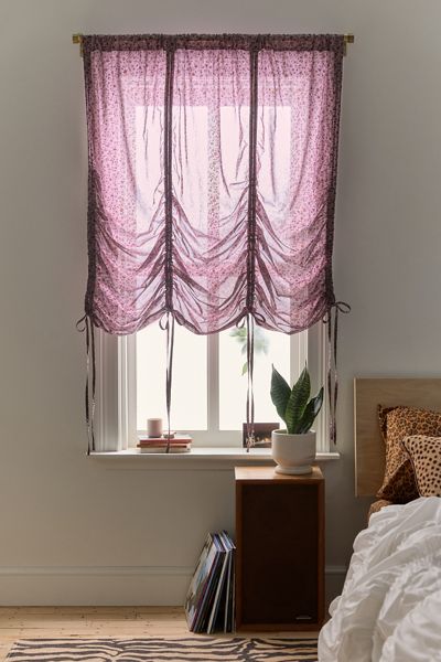 Printed Balloon Bow Window Valance Panel
