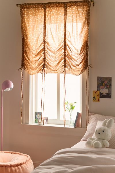 Printed Café Curtain - Set Of 2 | Urban Outfitters