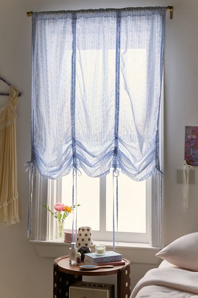 Printed Balloon Bow Window Valance Panel