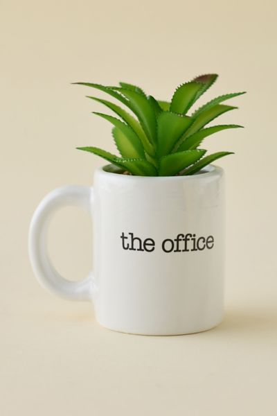 Urban Outfitters The Office World's Best Boss Mug Succulent Planter In White At