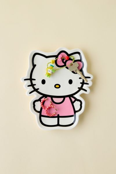 Sanrio Hello Kitty Shape Ceramic Trinket Tray In Pink At Urban Outfitters