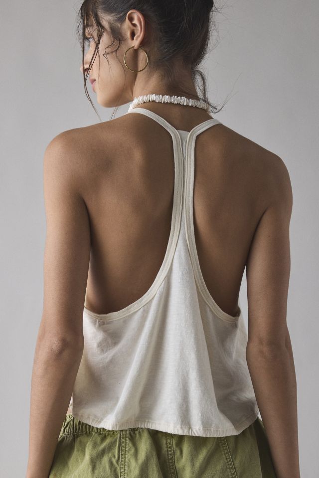 Out From Under Alexa Tie-Front Racerback Tank Top #3