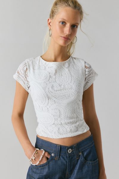 Kimchi Blue Dani Open-Back Tie Tee