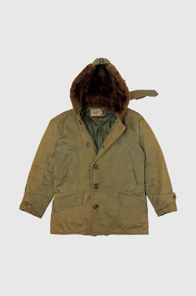 Vintage 1940’s Hercules Faded & Repaired Hooded Parka #2