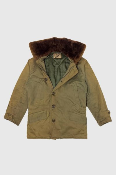 Vintage 1940’s Hercules Faded & Repaired Hooded Parka