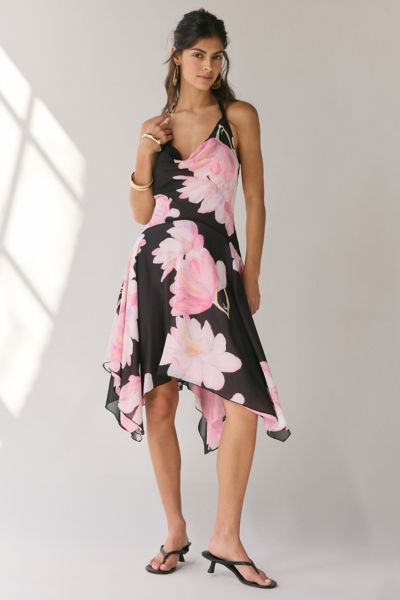 UO Hyacinth Lace Spliced Midi Dress