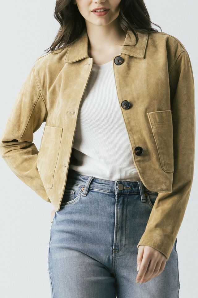 BLANKNYC Cinnamon Crunch Cropped Suede Jacket #2