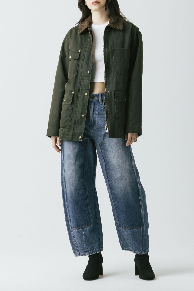 BLANKNYC Catching A Break Coated Canvas Barn Jacket #1