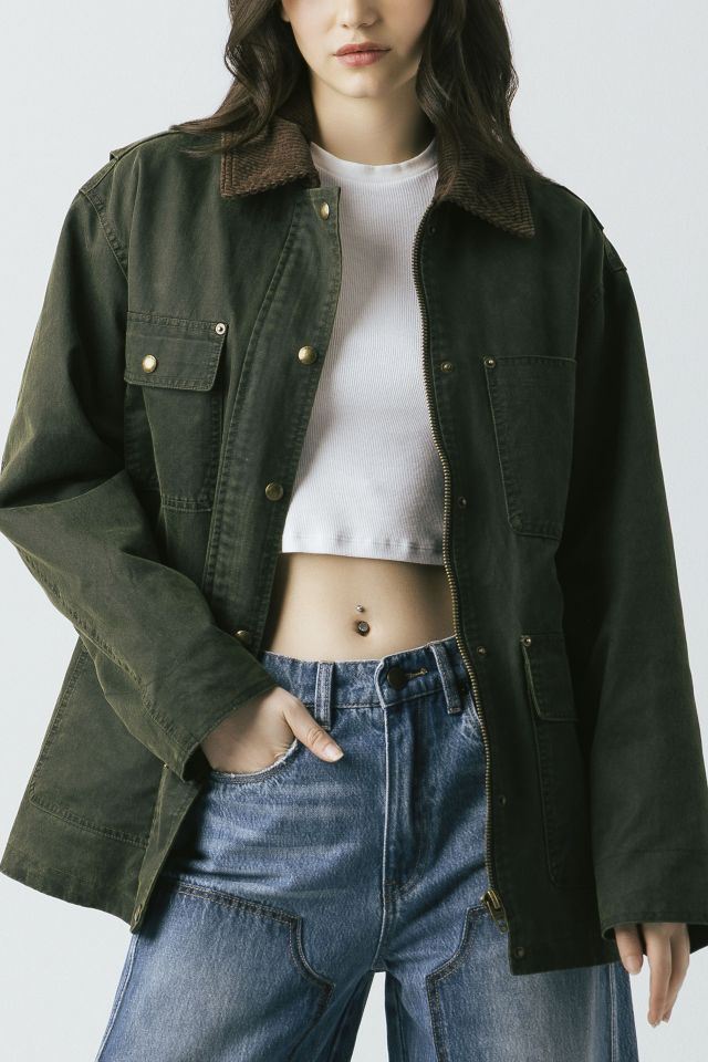 BLANKNYC Catching A Break Coated Canvas Barn Jacket #2