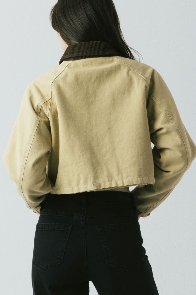 BLANKNYC Breaking Camp Cotton Twill Cropped Barn Jacket #2