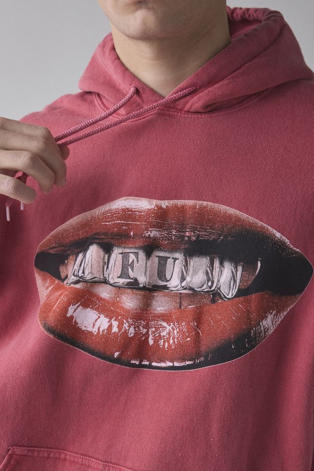 Chandail à capuchon graphique FU Lips #3