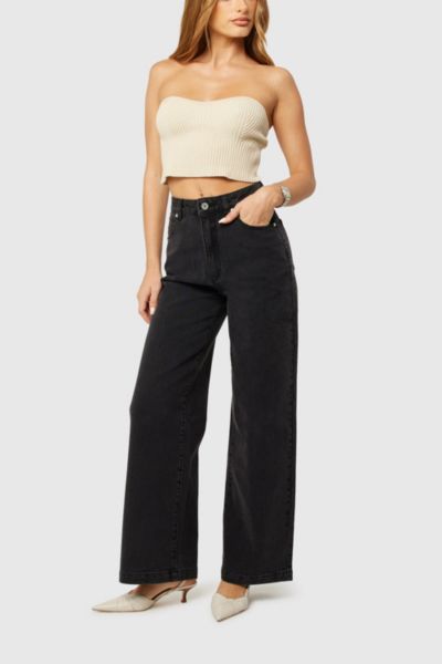 Abrand Jeans 94 High & Wide Petite In Sophie, Women's At Urban Outfitters