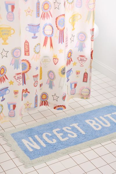 Urban Outfitters Silly Awards Tufted Bath Mat In Nicest Butt At