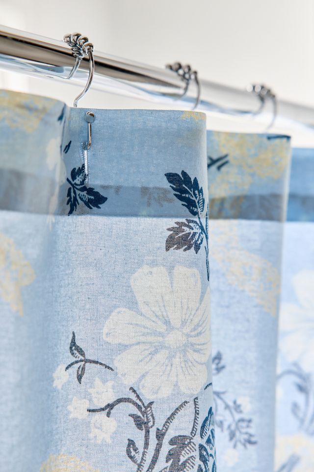 Juliette Floral Bows Patterned Shower Curtain #2