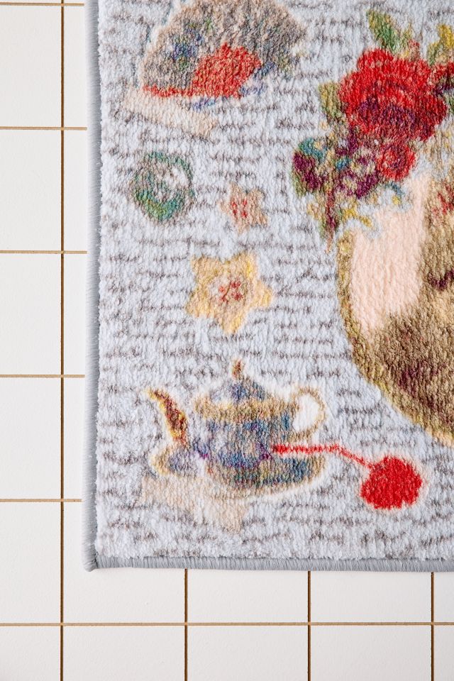 Thara Stamp Digital Printed Bath Mat #3