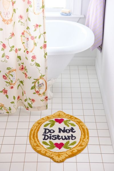 Urban Outfitters Do Not Disturb Frame Bath Mat At