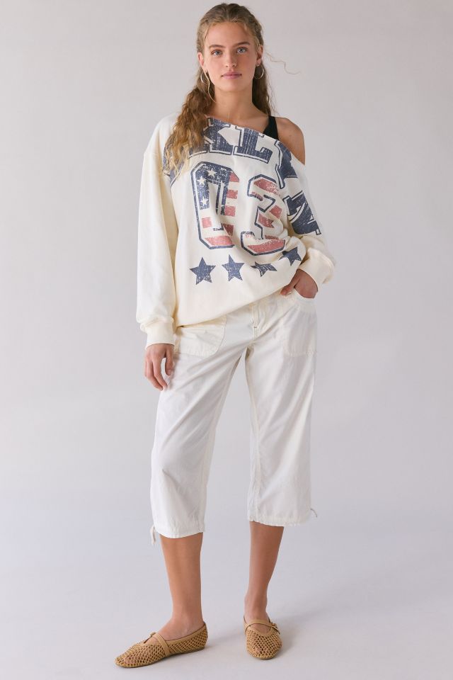 BDG Jessa Brooklyn Graphic Off-The-Shoulder Pullover #3