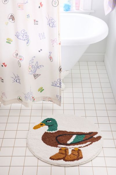 Urban Outfitters Party Animals Tufted Bath Mat In Duck Uggs At  In Brown