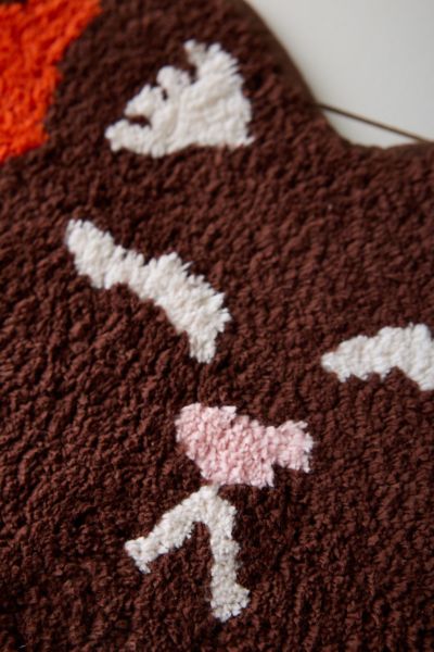 Ladybug Cat Plush Tufted Bath Mat